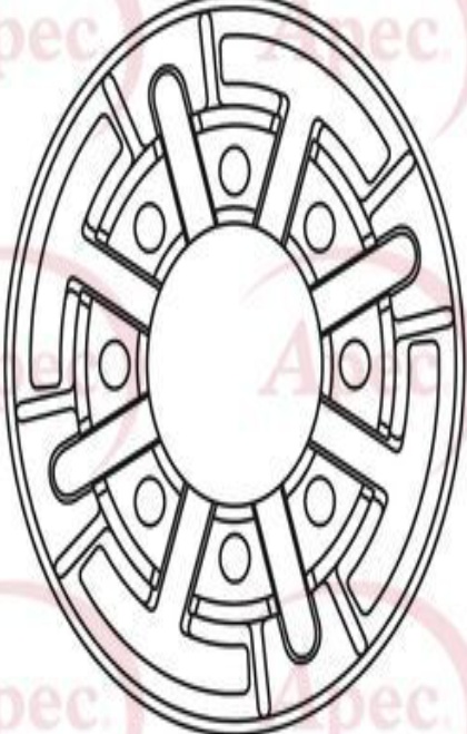 APEC DSK959 Brake Disc Rear Solid Braking 289mm Outer Diameter Fits Iveco Daily