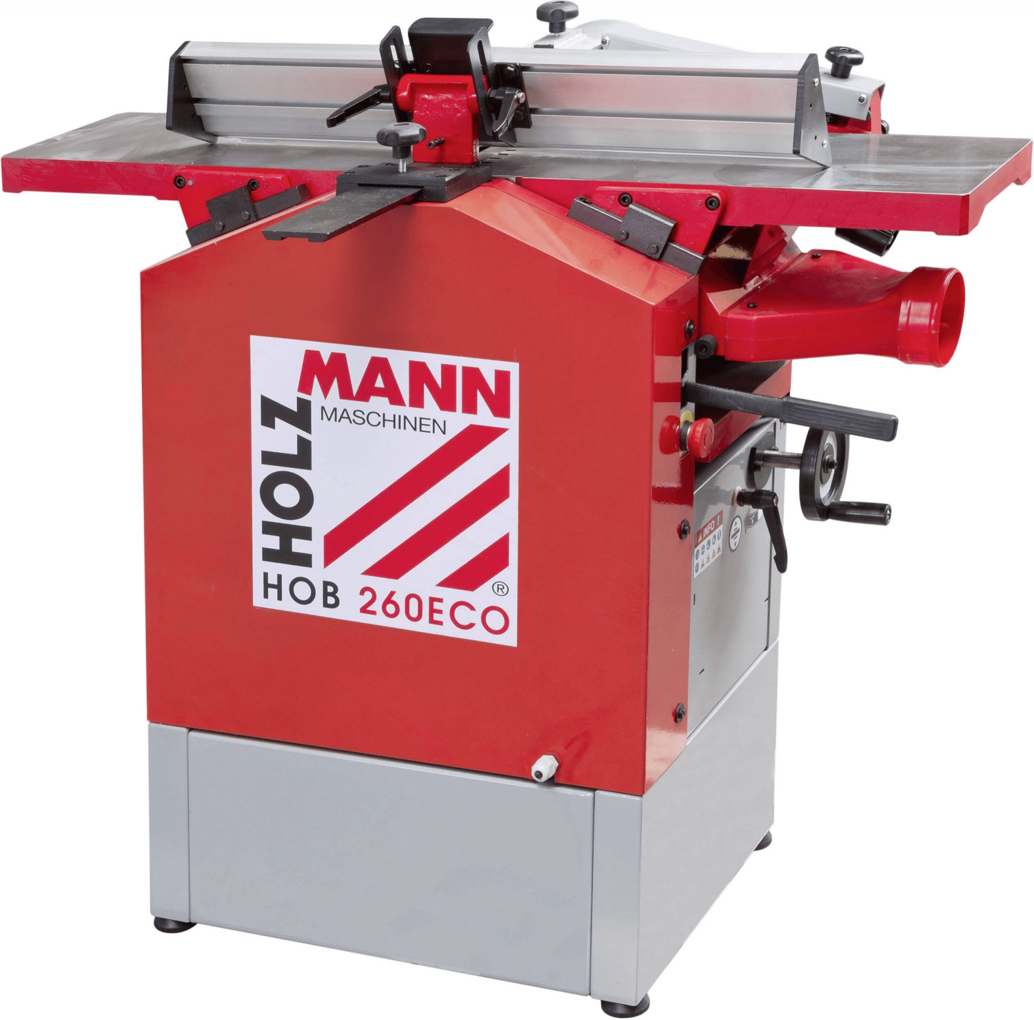 Holzmann HOB260ECO 254mm 10"" Planer Thicknesser 3 knife 1500w 16amp 240v