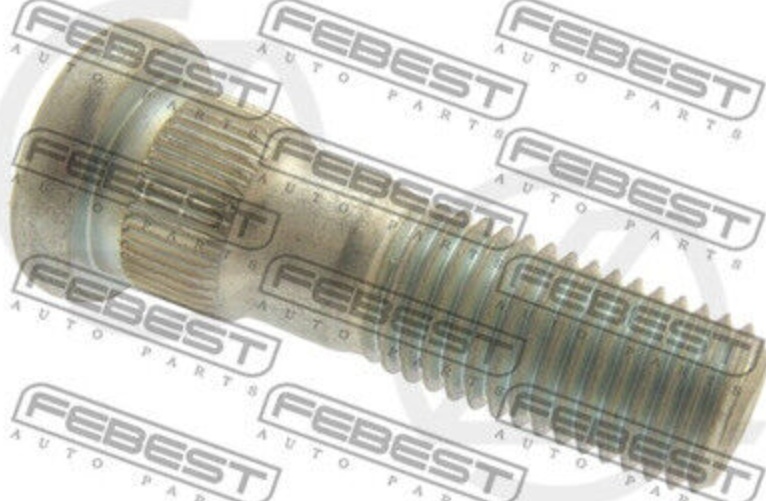 FEBEST 0484-002-PCS10 Wheel Stud for ,CHRYSLER,DODGE,MITSUBISHI,MITSUBISHI (BJC)