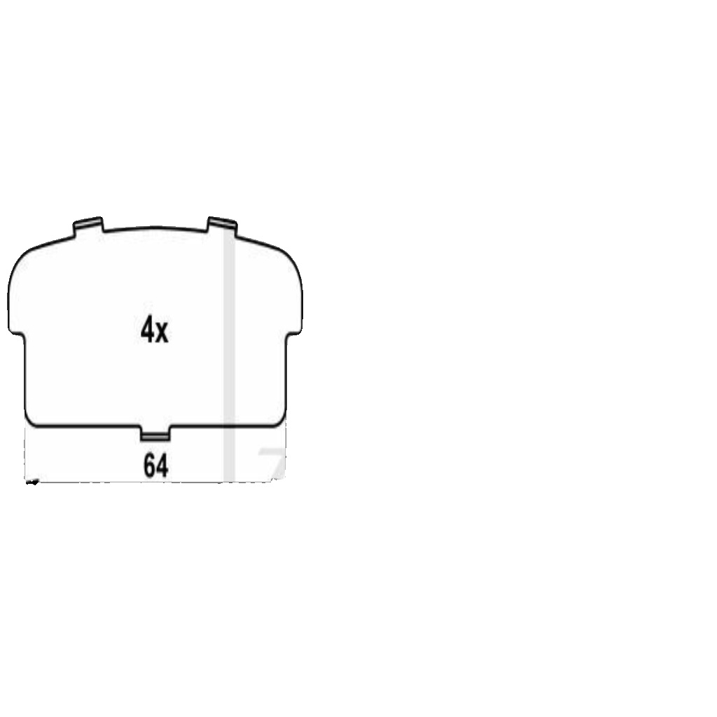 ATE 13.0460-5738.2 Brake Pad Set, disc brake for LEXUS,TOYOTA