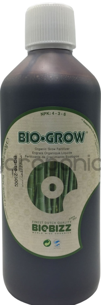Biobizz Bio Grow 500ml Organic Veg Stage Plant Nutrients Hydroponics