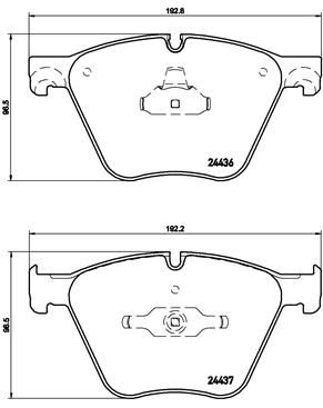Brake Pads Set fits BMW 750 F01 4.4 Front 08 to 15 Brembo 34112413079 Quality - Image 13