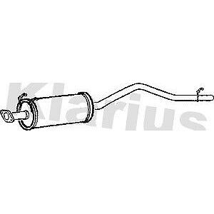 Klarius box with tail pipe fits Daihatsu hi-jet 1.0 92-95 DU63W
