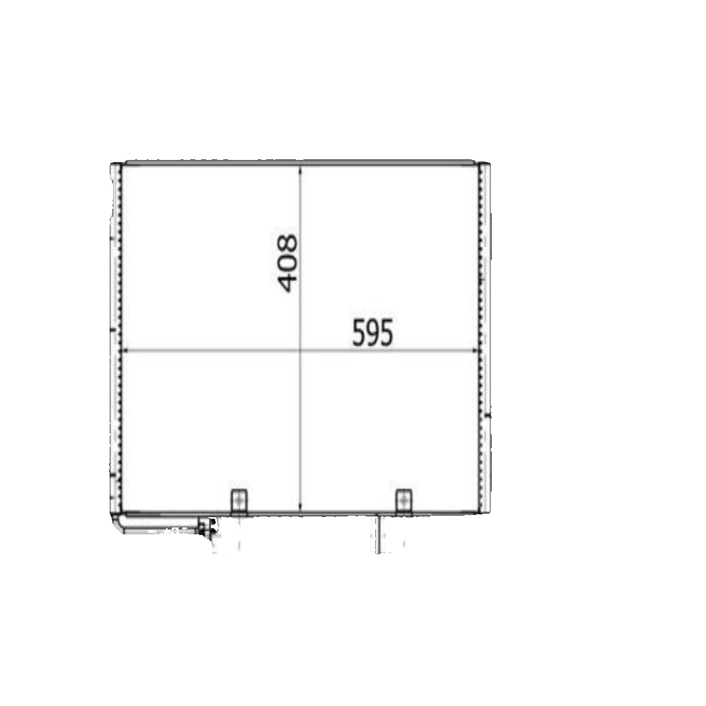 Air Conditioning Condenser Fits Mercedes-Benz A-Class B-Class MAHLE AC369000S