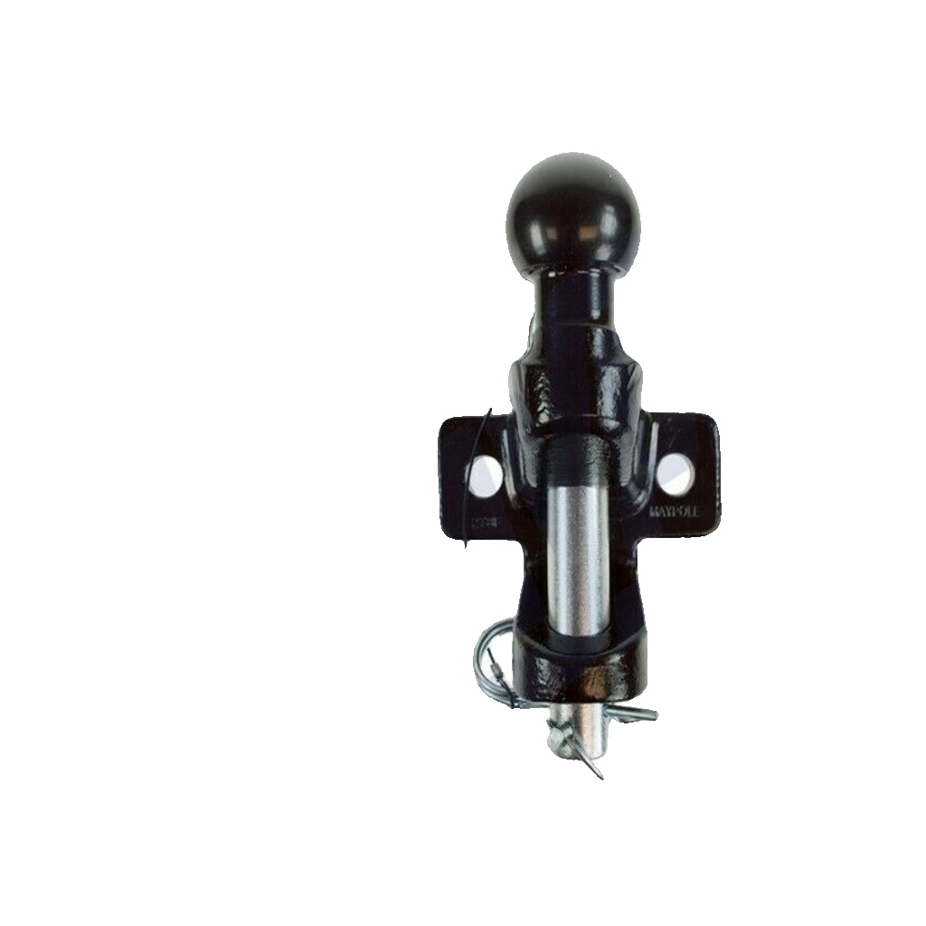 Tow Bar Ball and Pin Coupling 50mm Tow Hitch EC Approved 3.5t Tow Jaw Black MP87