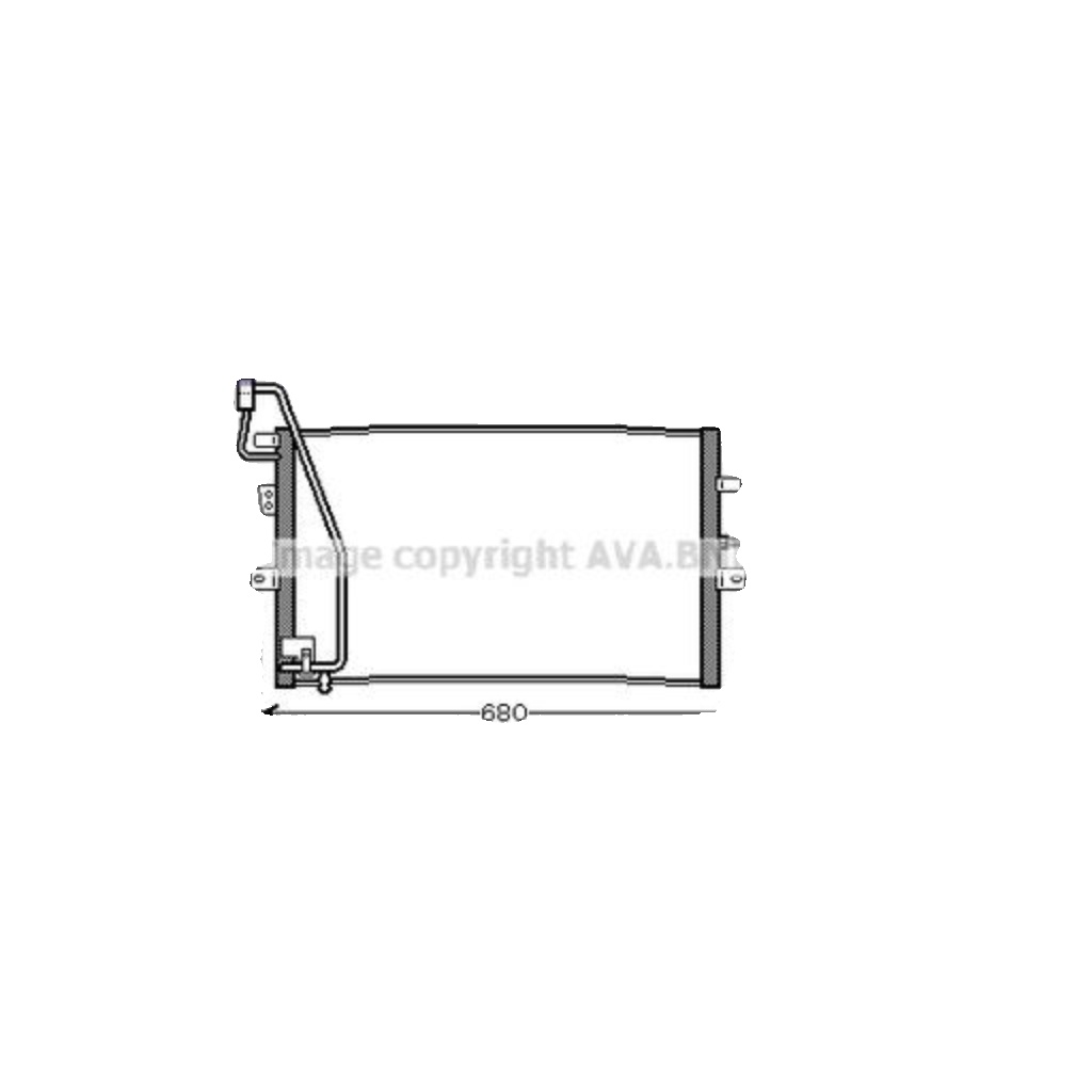 Fits AVA SB5056 AIR CONDITIONING RADIATOR SAAB 9-5 (1998) 2.2 TID  ⭐UK Stock⭐