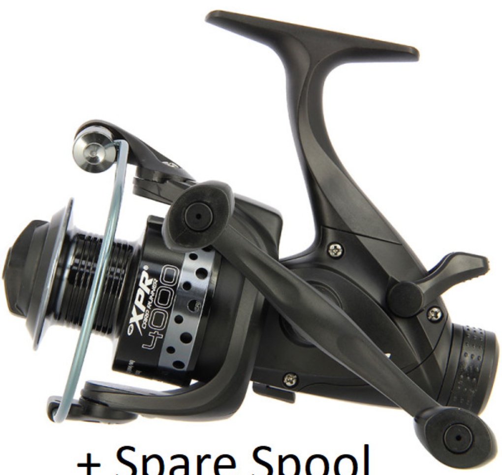 NGT Carp Fishing Reel Bait Runner XPR 4000 10BB Deluxe Twin Handle + spare spool