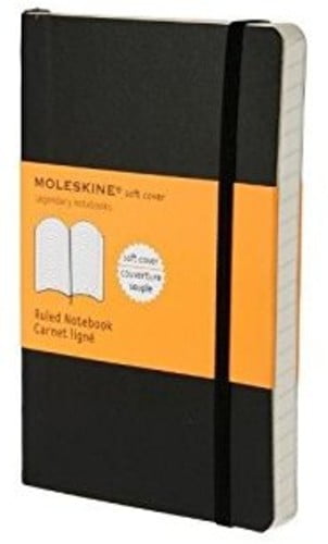 Moleskine Soft Cover Pocket Ruled Notebook Black