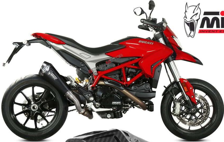 Mivv Exhaust Muffler Delta Race Black Inox DUCATI HYPERMOTARD 939 2016 > 2018