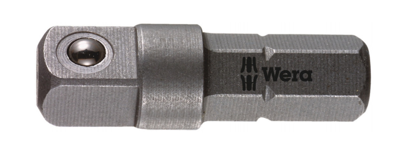 Wera 870/1 1/4"" Hexagon to 1/4"" Square Drive Adaptor for Sockets