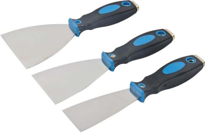 Silverline Expert Filler Knife Set 3Pce 50, 75 & 100Mm - Set Filler Expert Knife 50 75 100Mm 3Pce 661661 Scraper - Image 2