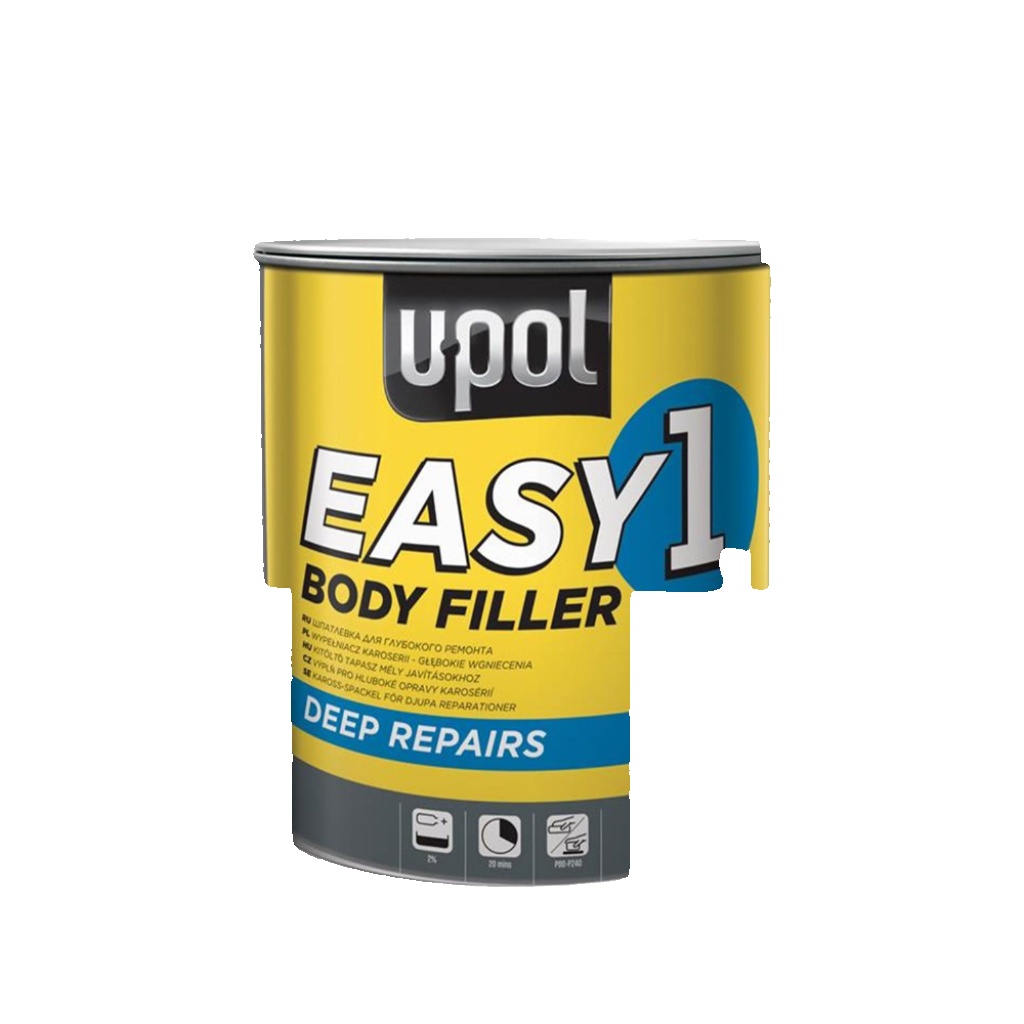 UPOL Easy 1 Filler Body Sand Smooth Filler 3L Deep Finishing W/ 5 Free Spreaders