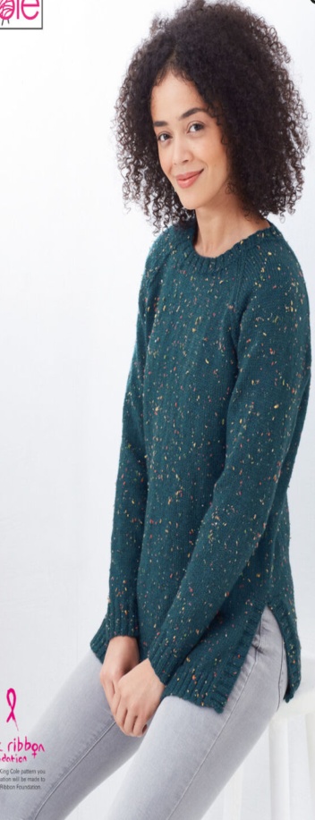 King Cole DK Knitting Pattern - 5707 Ladies Cardigan & Sweater - Image 5