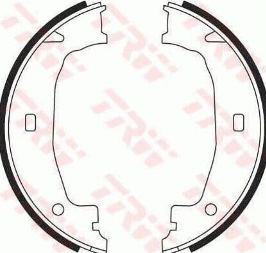 Rear TRW-OE GS8432 Brake Shoe Set, parking brake for BMW,BMW (BRILLIANCE)