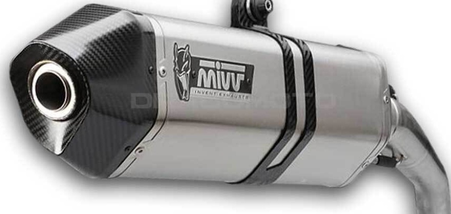 Mivv Exhaust Muffler Speed Edge Inox kat for BMW R 1200 GS ADVENTURE 2013 > 2018