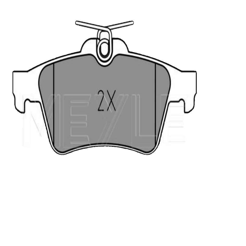 Rear MEYLE GERMANY 025 252 1817 Brake Pad Set, disc brake for PEUGEOT