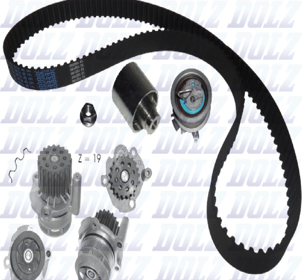 Timing Belt Kit + Water Pump KD036 DOLZ for VW SKODA AUDI SEAT