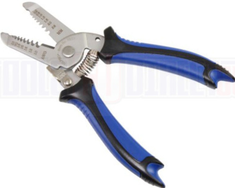US PRO 7"" Stainless Steel Wire Stripper Cutter 0.6 To 2.6MM Ergonomic Handles