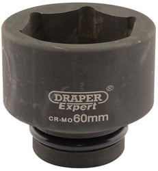 Draper 05129 Draper Hi-TORQ Impact Socket 1"" Sq Dr 60mm