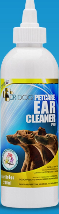 *VET STRENGTH* Dog Ear Cleaner Drops STOP Shaking Ears Itching Mites Odour Wax