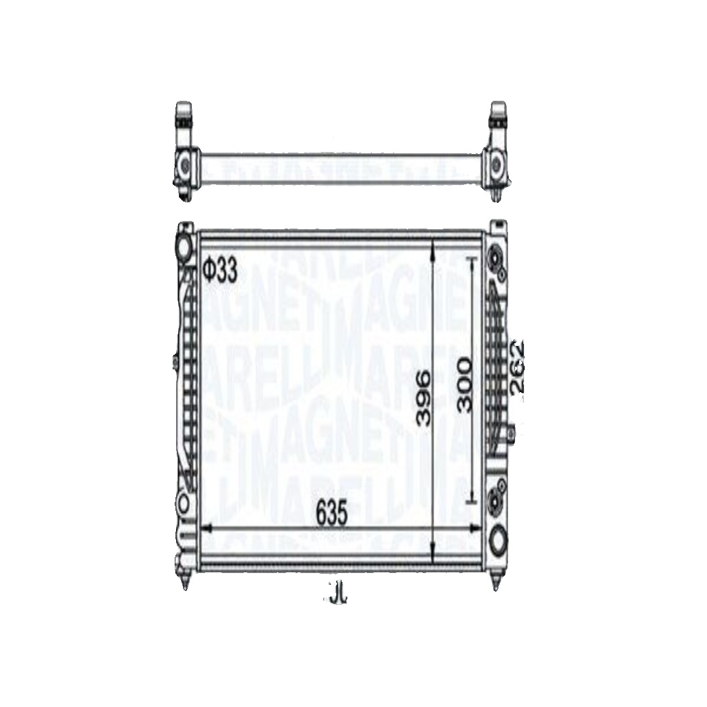 MAGNETI MARELLI 350213185500 Radiator, engine cooling for AUDI,SKODA,VW