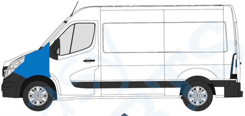 RENAULT MASTER VAUXHALL MOVANO 2010- FRONT WING / RIGHT RH
