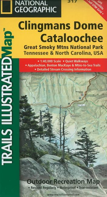 Great Smoky Mountains Nat Park East  Trails Illustrated National Geographic