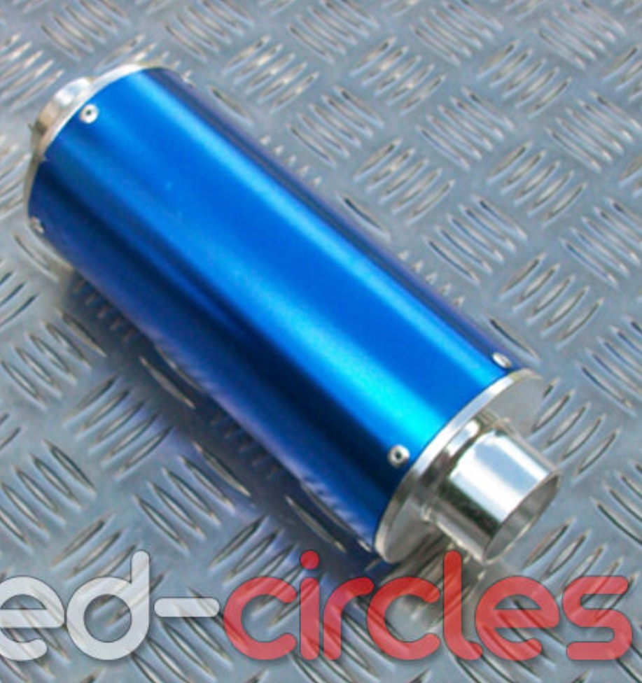 BLUE BIG BORE PIT DIRT BIKE EXHAUST MUFFLER 50cc 110cc 125cc 140cc PITBIKE
