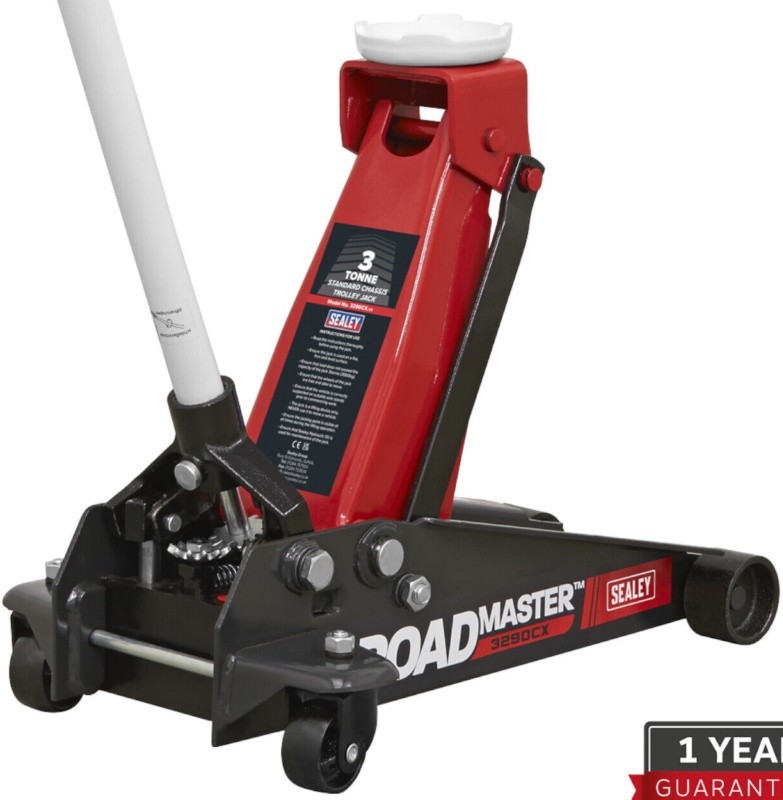 Sealey 3290CX 3 Ton Trolley Jack Compact Hydraulic tonne car van garage Workshop