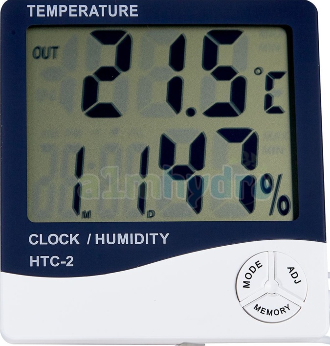 Digital Min Max Hygrometer Humidity And Temperature Probe Sensor Hydroponics