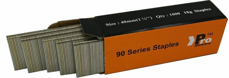 90 Type Staples: Size 40mm x 2000 (for Staplers Paslode, Dewalt, s4, Pro Series)