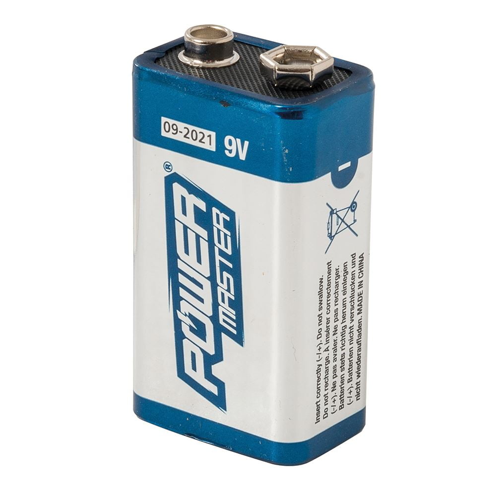 Powermaster 9V Super Alkaline Battery 6Lr61 Size 9