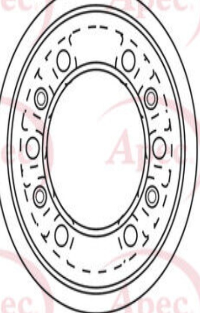Brake Disc Vented Front DSK2931 Fits Mitsubishi Delica / Space Gear L400 APEC
