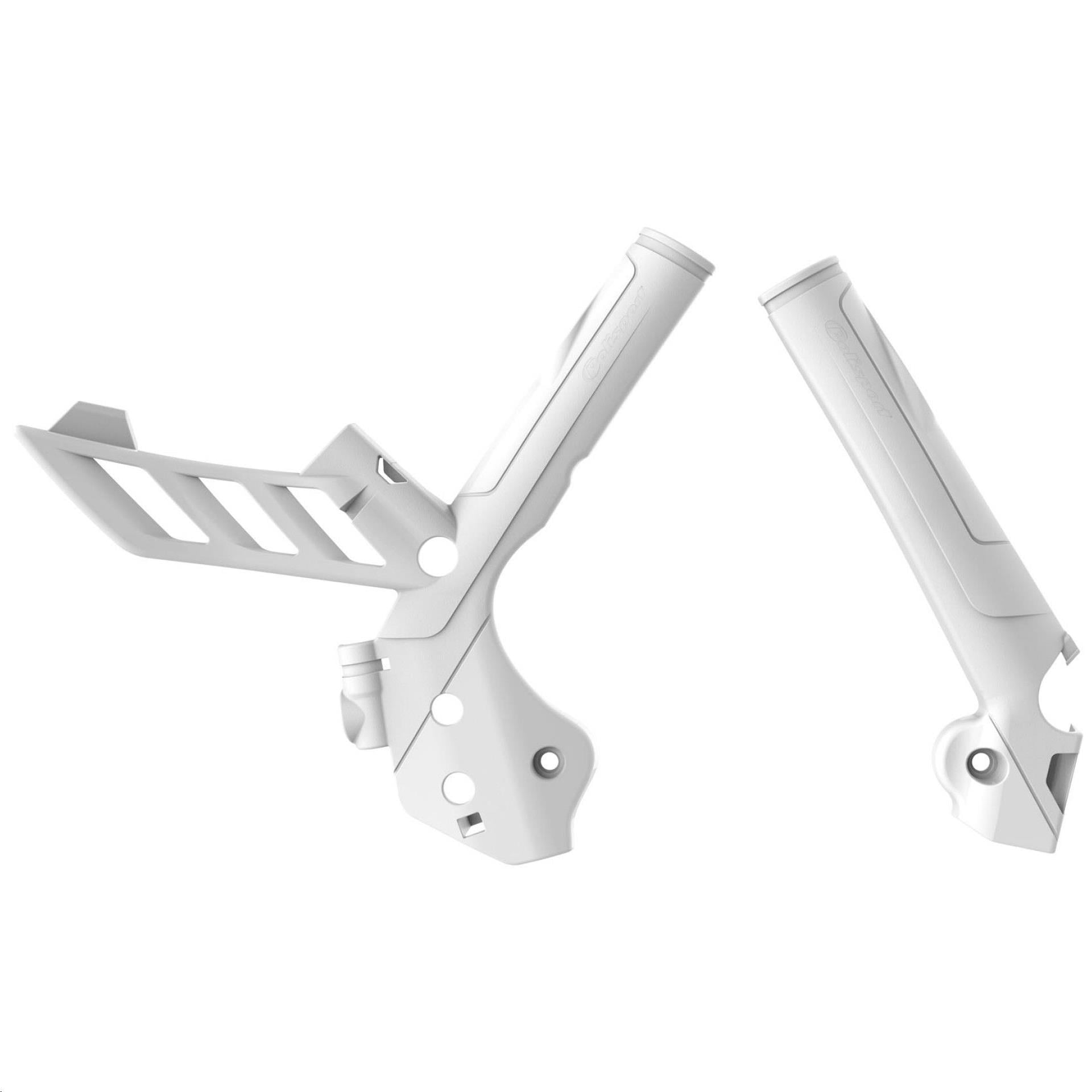 HUSQVARNA FE450/FE501 POLISPORT FRAME GUARDS WHITE 2020-2023 PROTECTORS