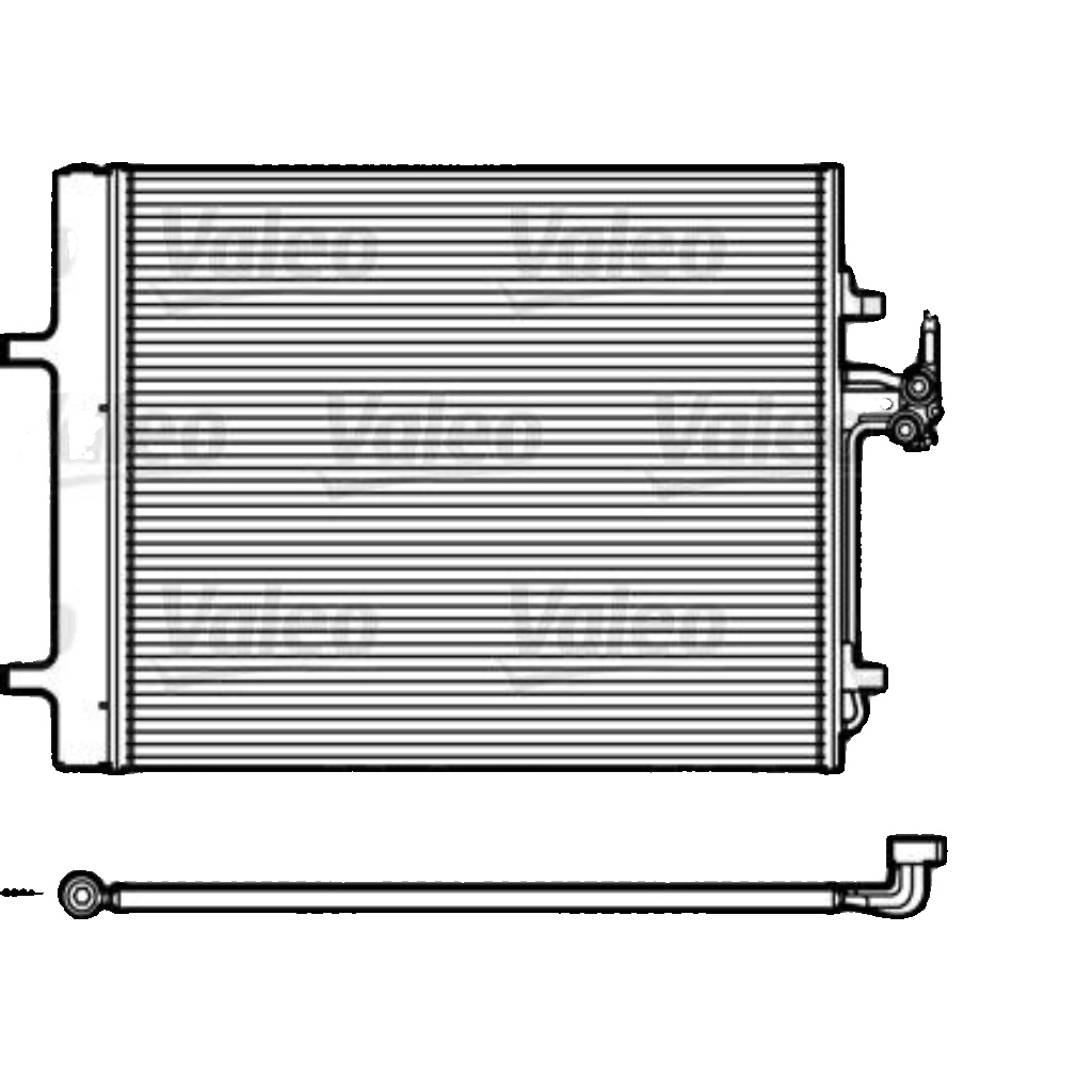VALEO-OE 814184 Condenser, air conditioning for FORD,LAND ROVER,VOLVO
