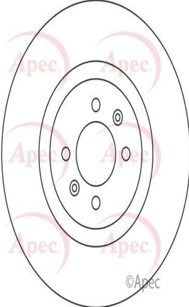 APEC DSK2973 Brake Disc Front Vented 340mm Outer Ø Fits Citroën DS Peugeot