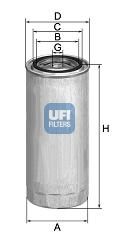 24.395.00 UFI FILTRO CARBURANTE PER VEICOLI INDUSTRIALI