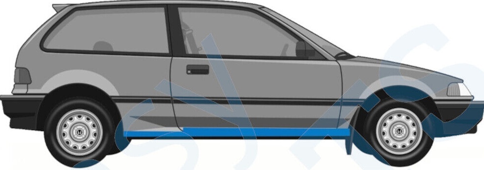 HONDA CIVIC 1987-1991 3 DOOR SILL REPAIR PANEL ROCKER PANEL / PAIR