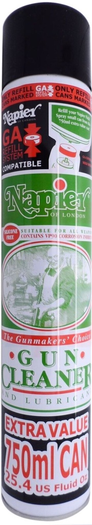 Napier Gun Cleaner and Lubricant 750ml Aerosol