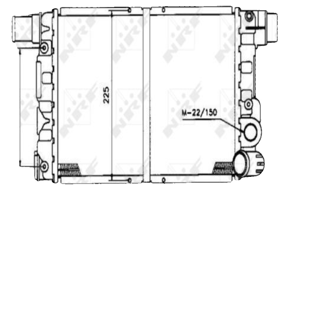 NRF 58844 Radiator, engine cooling for FIAT