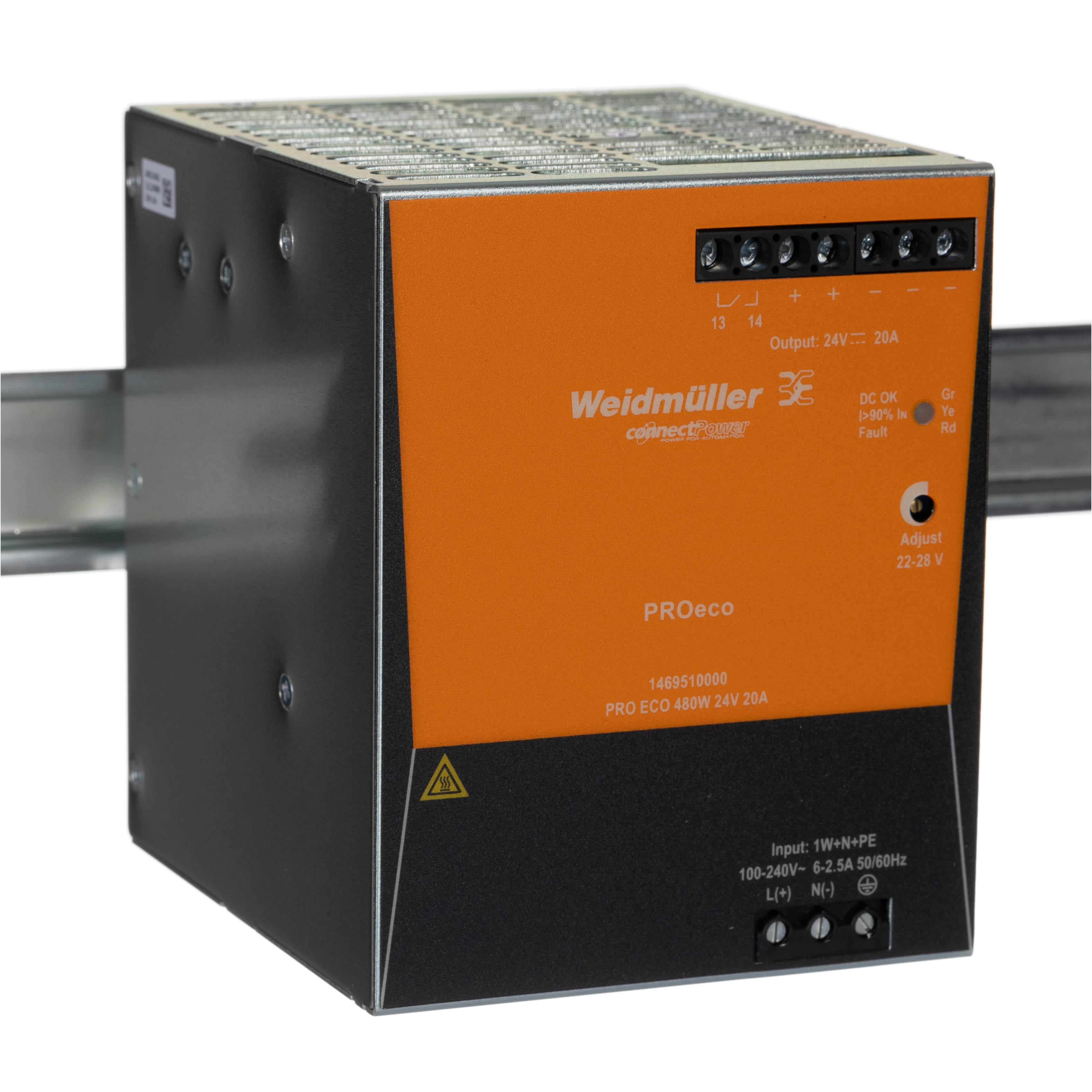 Weidmüller Power Supply PRO ECO 480W 24V 20A