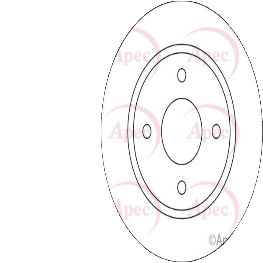Apec Brake Disc Front Single 402065F001 402065F003 5028906070649 DSK163