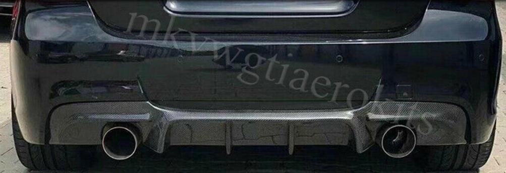 FOR BMW 3 SERIES E92 E93 335 MSPORT REAR DIFFUSER SPLITTER VALANCE CARBON LOOK