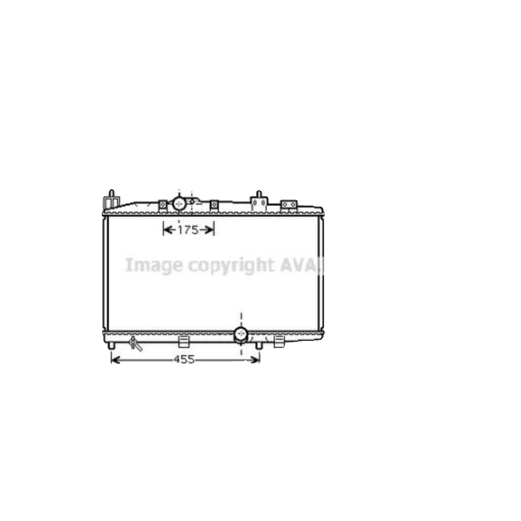 Fits AVA TO2318 WATER COOLER TOYOTA YARIS (1999) YARIS 1.4 D4D  ⭐UK Stock⭐