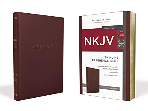 NKJV Thinline Reference Bible Leather-Look by Thomas Nelson (HB 2018) - Image 2