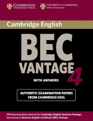 Cambridge BEC 4 Vantage Student's Book with answers - 9780521739269