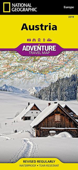 Austria Map National Geographic Adventure Map