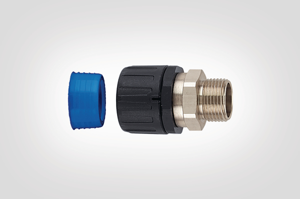 HellermannTyton HGL42-SM-M40 Straight Conduit Fitting IP68 M40 42mm