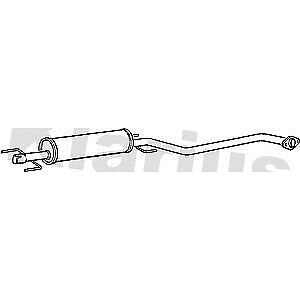 Klarius box with centre pipe fits Vauxhall zafira 1.6 1.8 99-03 GM689M