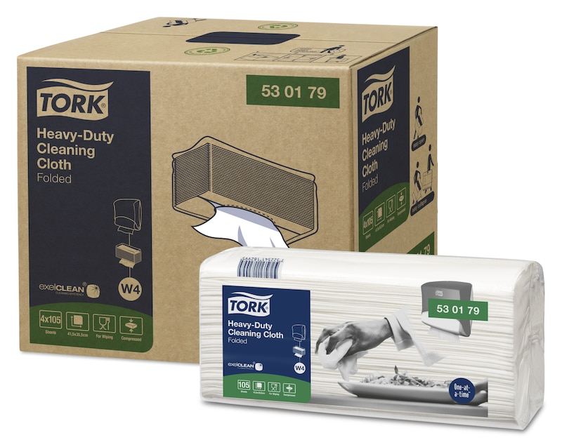Tork Cleaning Tissue 1-ply Reusable Absorbent Eco-Friendly